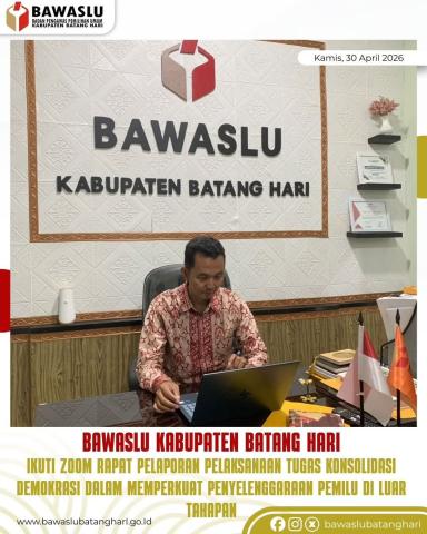 Humas Bawaslu Kabupaten Batang Hasi