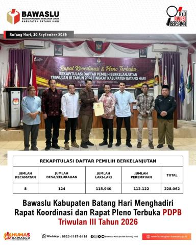 Humas Bawaslu Batang Hari